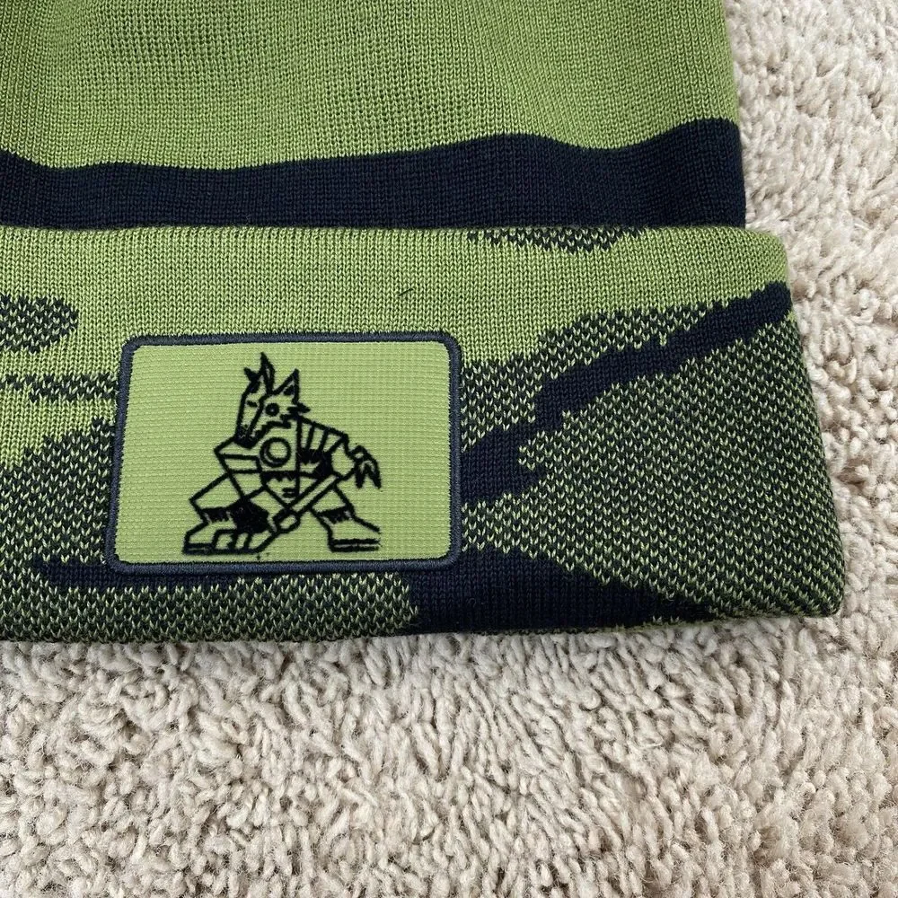 Arizona Coyotes Beanie Fanatics Military Appreciation‎ Camo Cuffed Knit Pom Cap